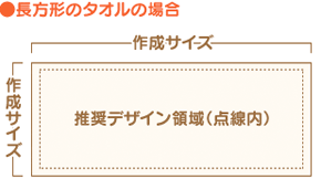 長方形のタオル